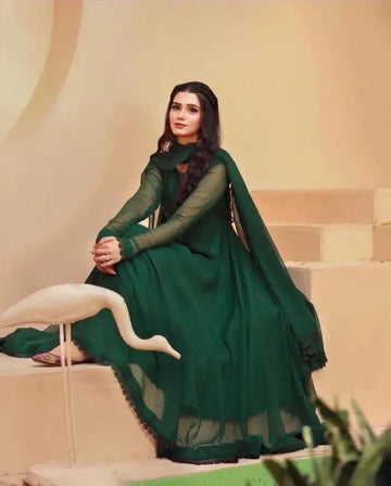 Stylish Chiffon Maxi Dress for Women/Girls for Weddings - Available in XS-XL Sizes